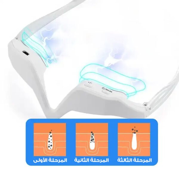 ⁦نظارات علاج بالضوء الأحمر لتجاعيد العين – جهاز متكامل للعناية اليومية⁩ - الصورة ⁦6⁩