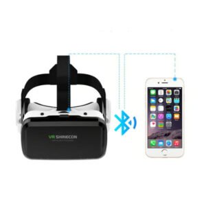 نظارة الواقع الافتراضي VR Shinecon سوداء بخامات ABS وبوليكربونات