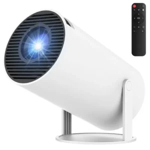 بروجيكتور HY-300 أندرويد 11 عارض المناظر الطبيعية، يدعم 4K ودوران 180 درجة.