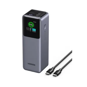 باور بانك السند الكهربائي بسعة 25000mAh وشحن 200 واط، مع شاشة TFT.