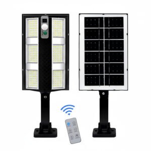 كشاف شمسي 6 عدسات Mikenoon بإضاءة LED وحساس حركة، مقاوم للماء IP65.