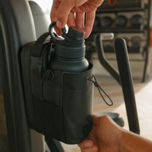 شنطة رياضية مغناطيسية مقاومة للماء مع زجاجة ستانلس ستيل عازلة 48 ساعة.