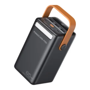 باور بانك شاحن الرحلات برو Poweradd بسعة 50000mAh وقوة 65 واط، مع إضاءة طوارئ وشاشة LED.