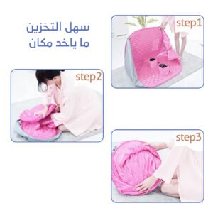 جهاز ساونا منزلي متنقل قابل للطي مع مولد بخار